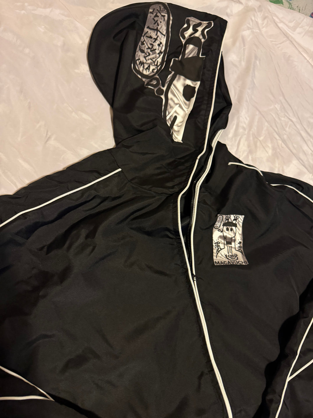 BLACK SMOKE FULL ZIP HOODIE
